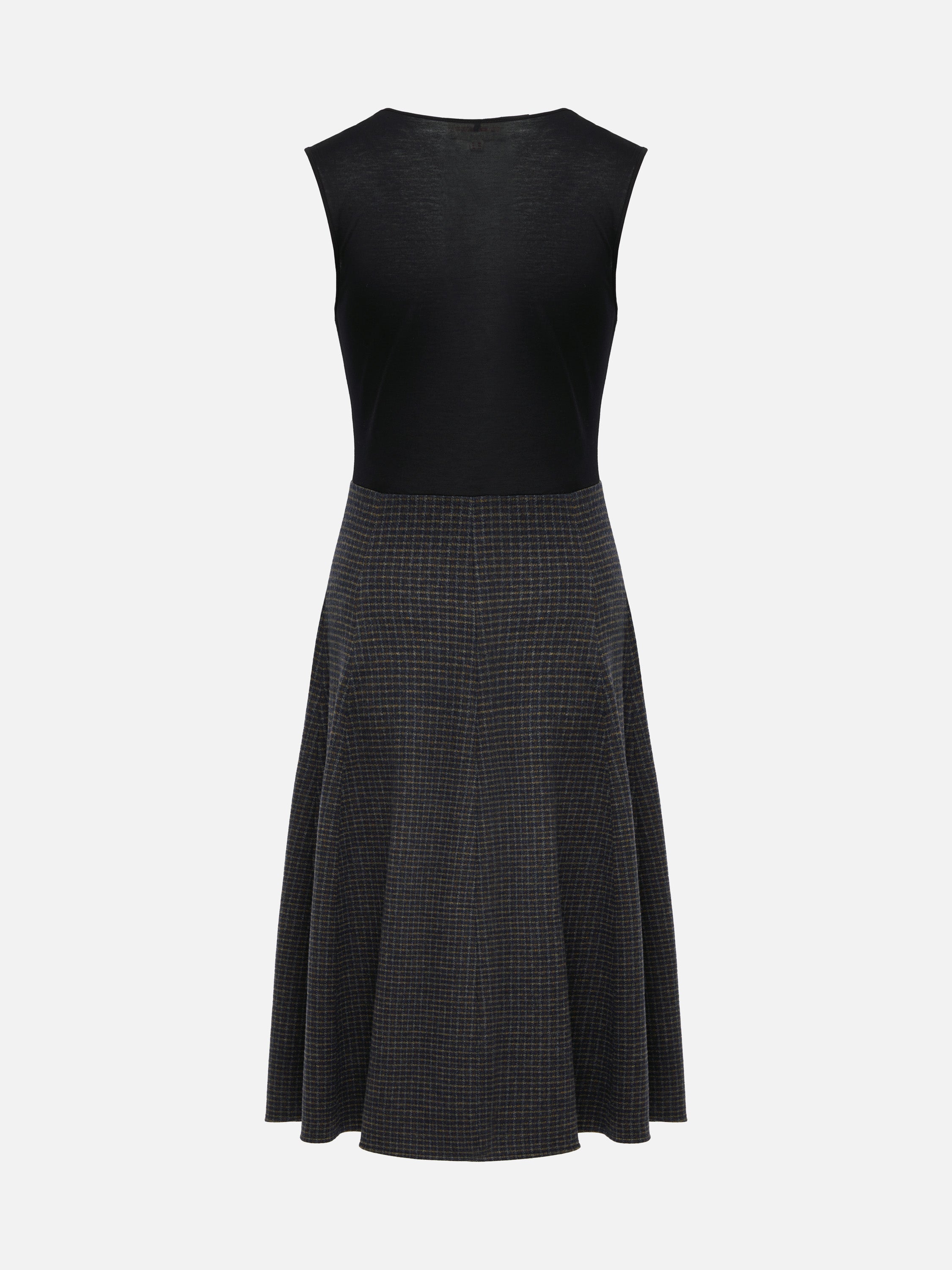 EP YAYING Wool Plaid Skirt