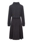 EP YAYING Wool Plaid Skirt