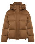 YAYING White Goose-down Padded Hooded Coat