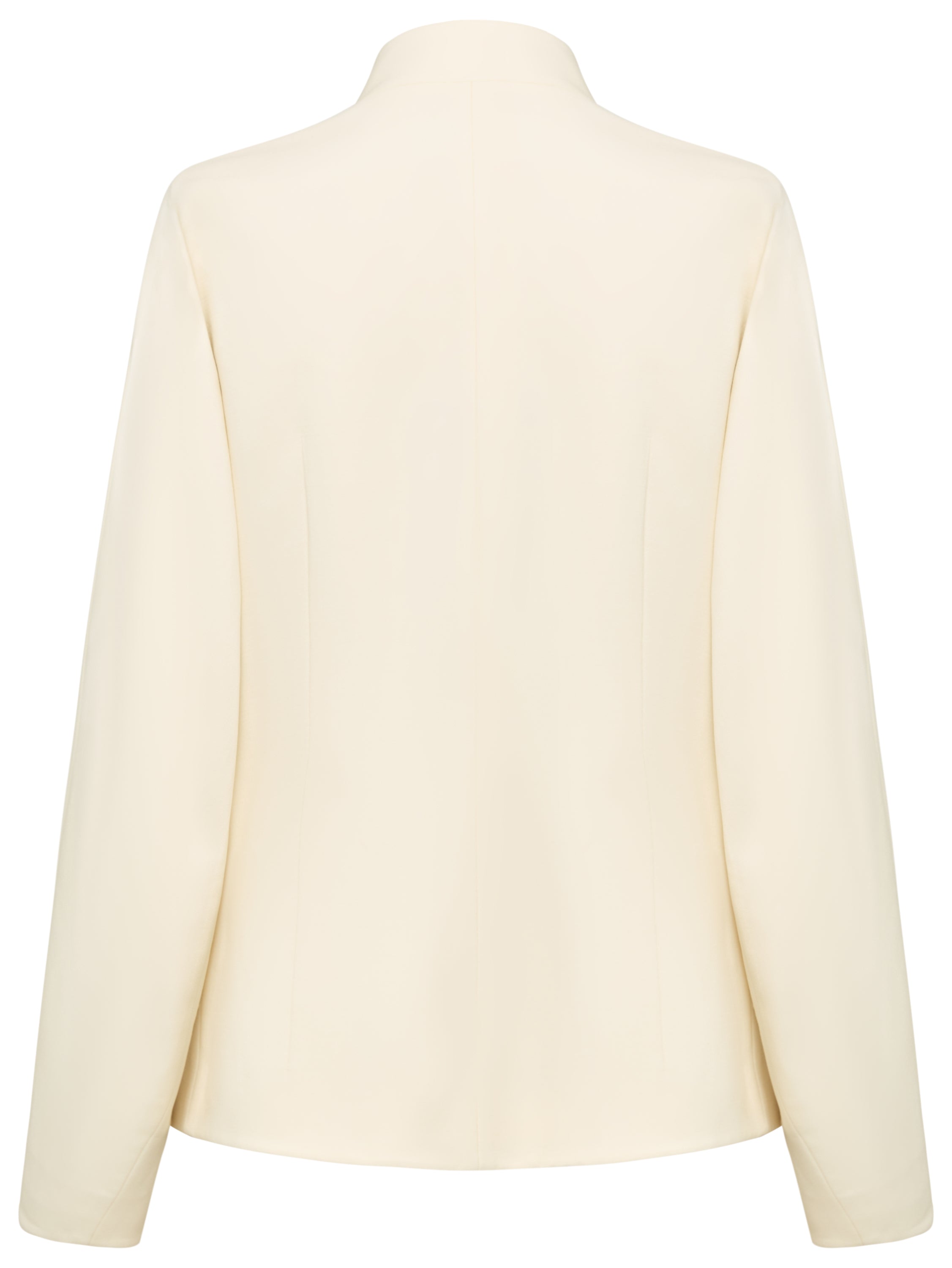 YAYING Silk Wool Raglan-Sleeve Fitted Coat