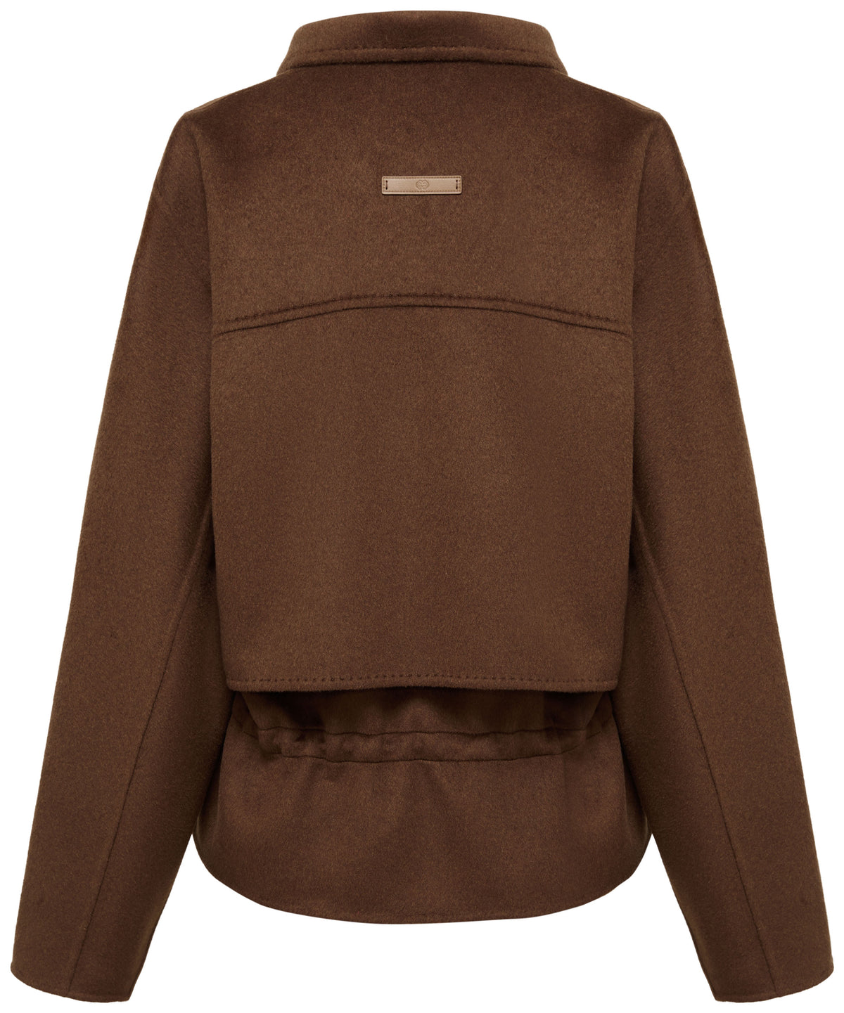 YAYING Silk-Wool-Cashmere Mandarin-Collar Short Tweed Jacket