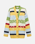 EP YAYING Cashmere blend V-neck long Cardigan Sweater
