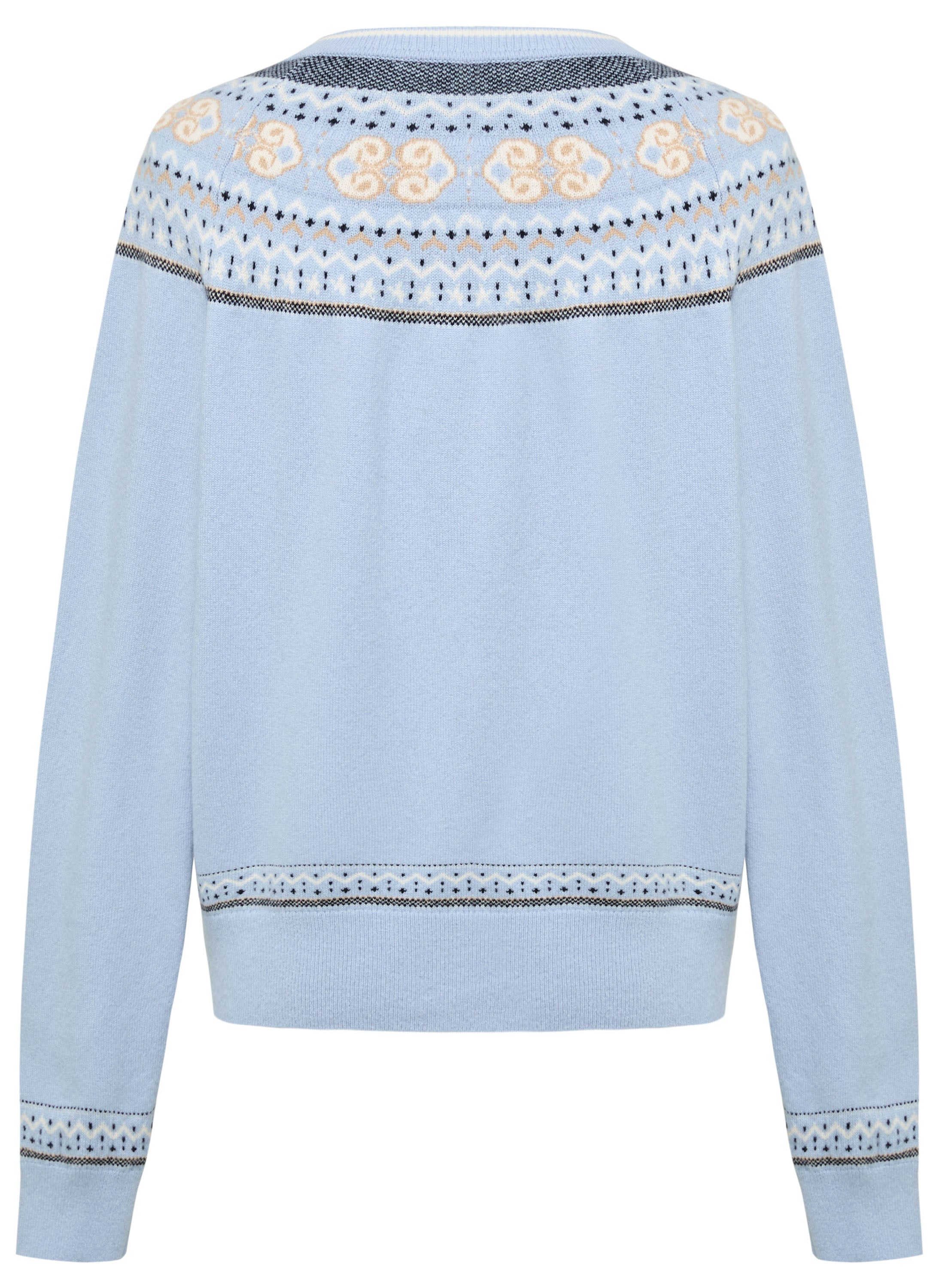 YAYING Ruyi Mountain Sea Jacquard Knit Cardigan