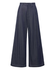 EP YAYING Relaxed High-Waisted Denim Straight-Leg Pants