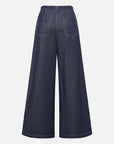 EP YAYING Relaxed High-Waisted Denim Straight-Leg Pants