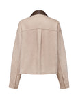 Camel Patchwork lapel jacket EGKPA1253A