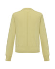 EP YAYING Wool Cashmere V-Neck Sequin Knit Cardigan Sweater