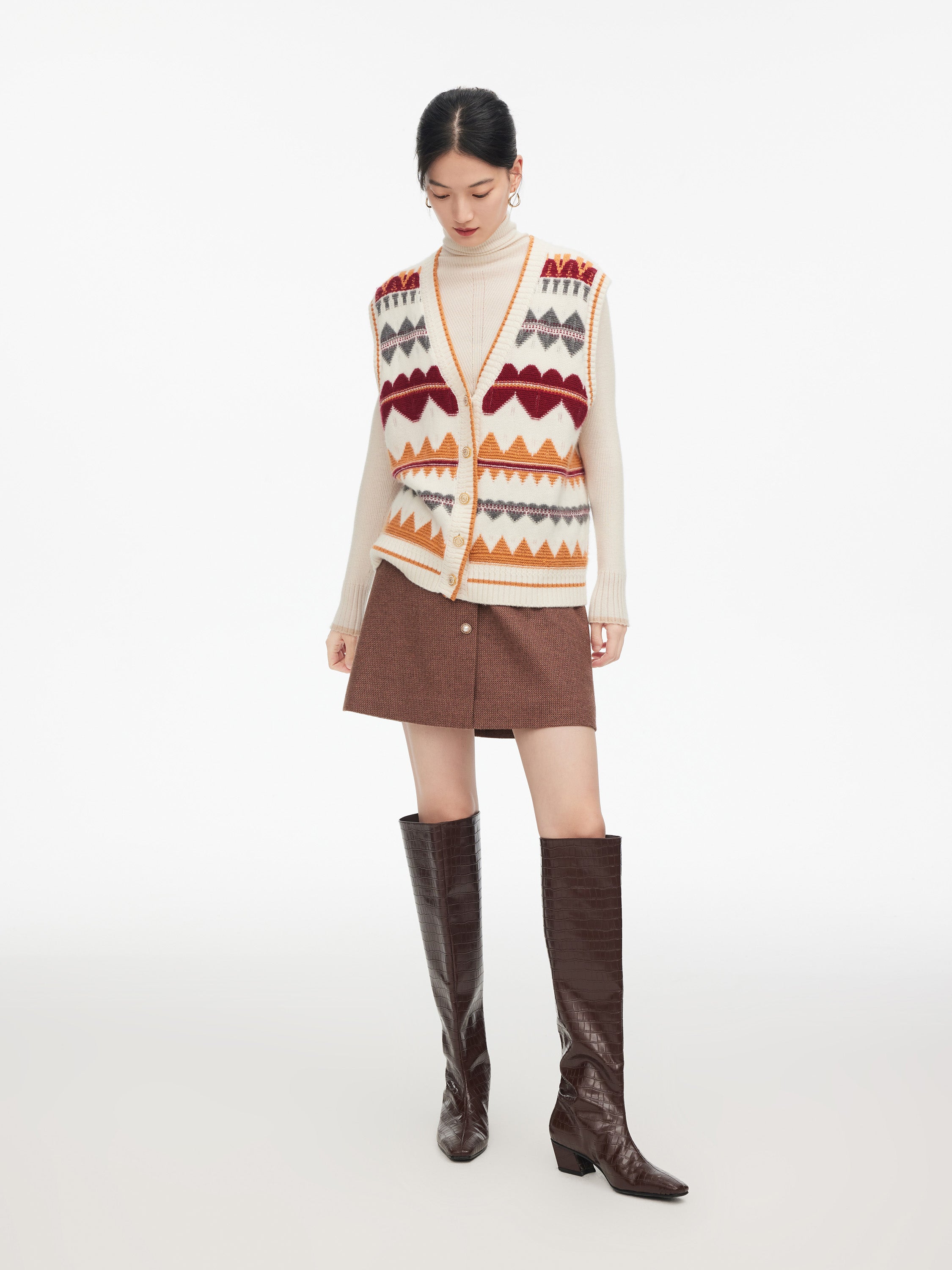 EP YAYING Wool Cashmere Vest