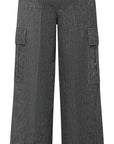 YAYING High Waist Linen Blend Straight-Leg Tailored Pants