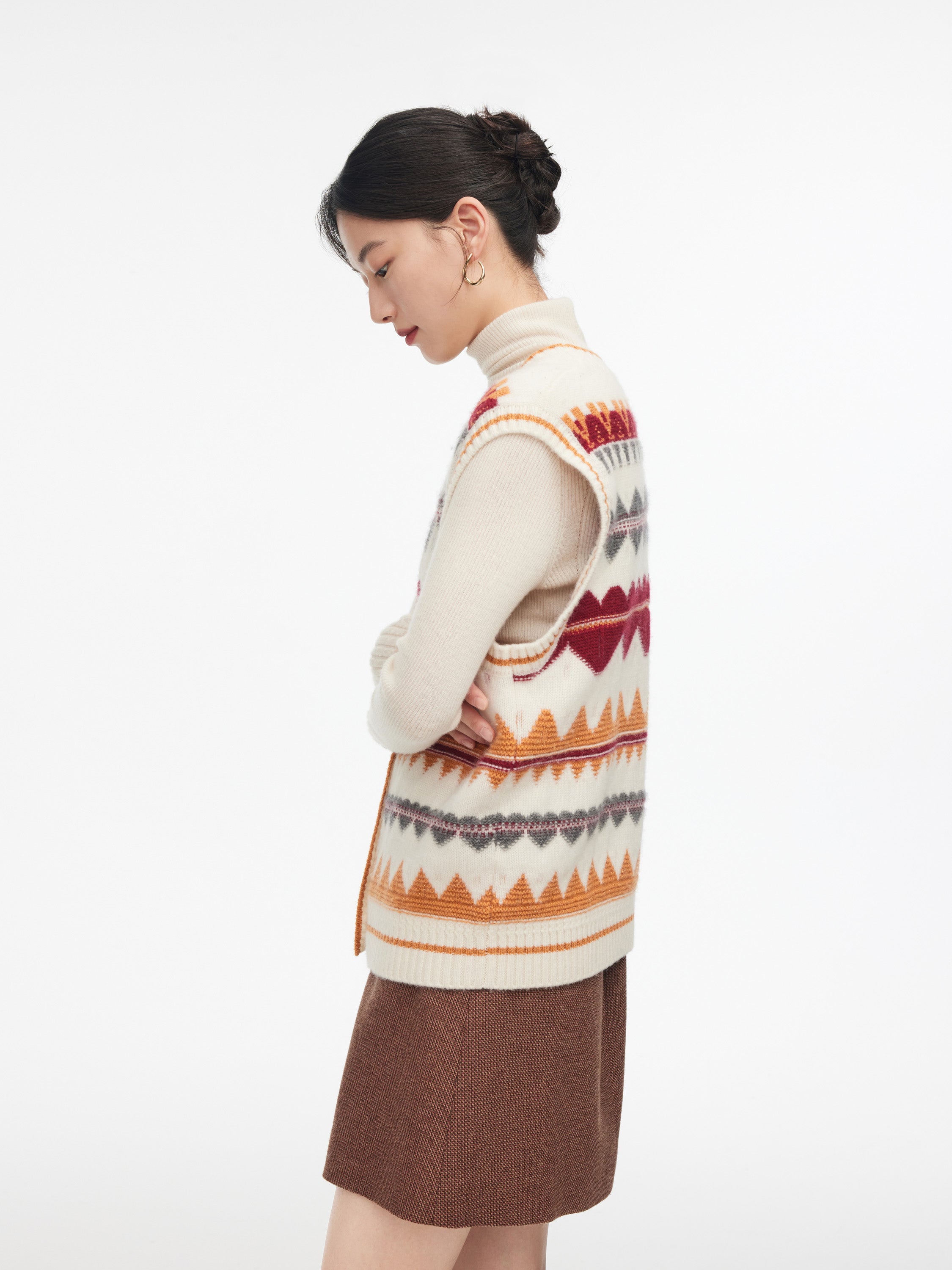 EP YAYING Wool Cashmere Vest
