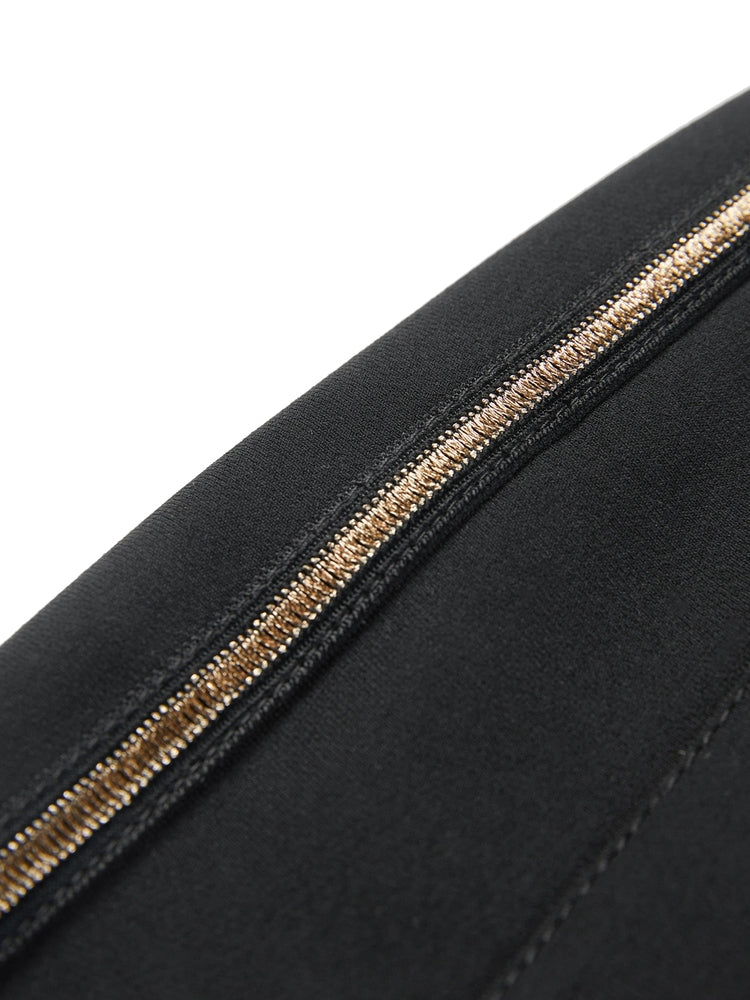 YAYING Triacetate Black Pants EPIAT6403BH