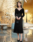 YAYING Triacetate Black Dress