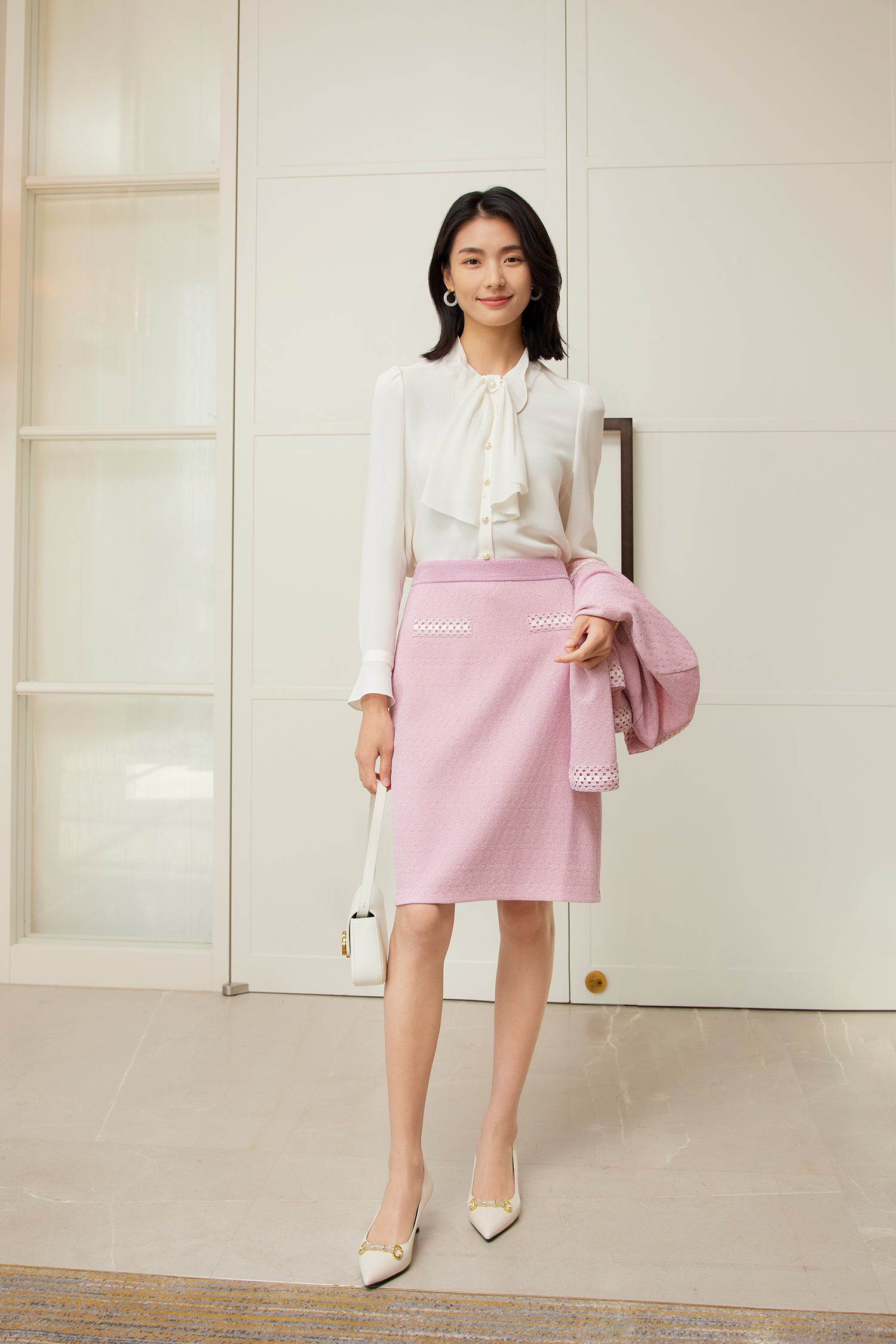 YAYING Silk White Shirt