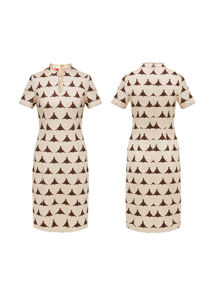 YAYING New Chinese-style Mandarin Collar Dress
