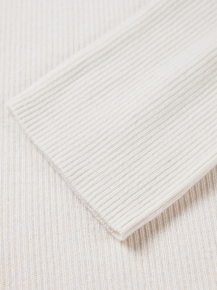 EP YAYING Slim Fit Round Neck Knit Sweater