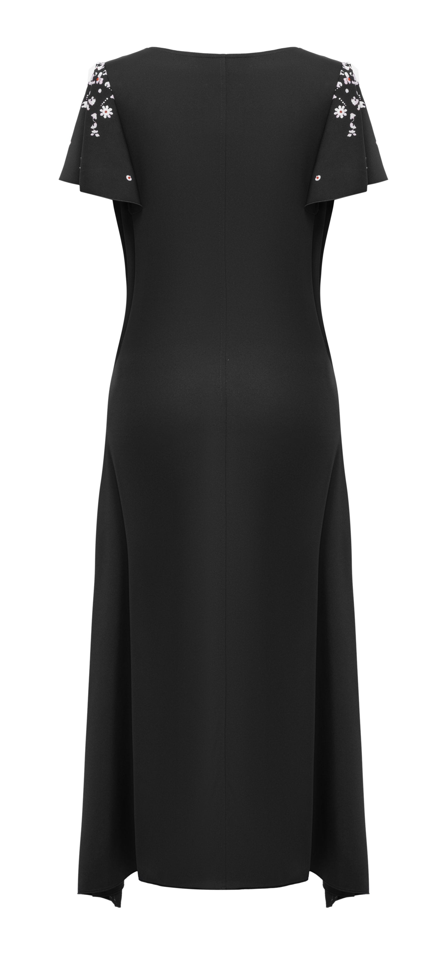 YAYING Silk Floral Print Dress