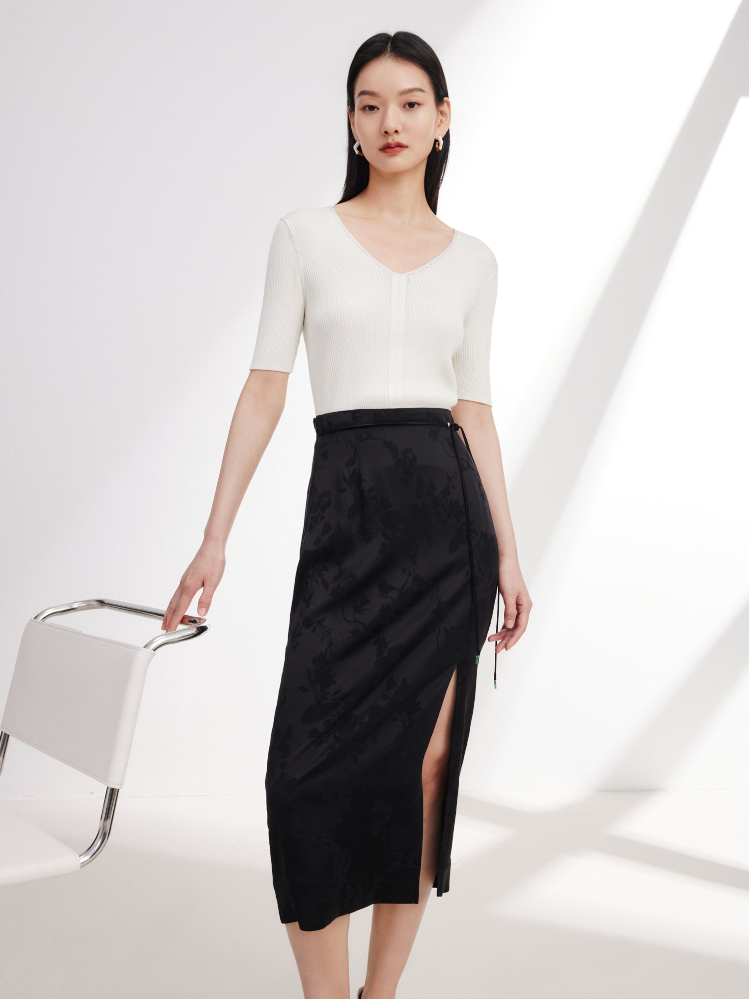 EP YAYING Chinese Style New Traditional Half Skirt