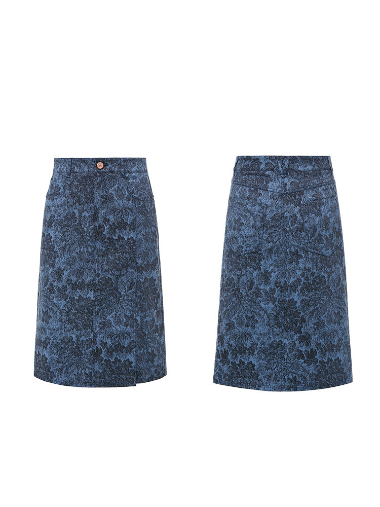 YAYING Denim Skirt EPIADJ301AB