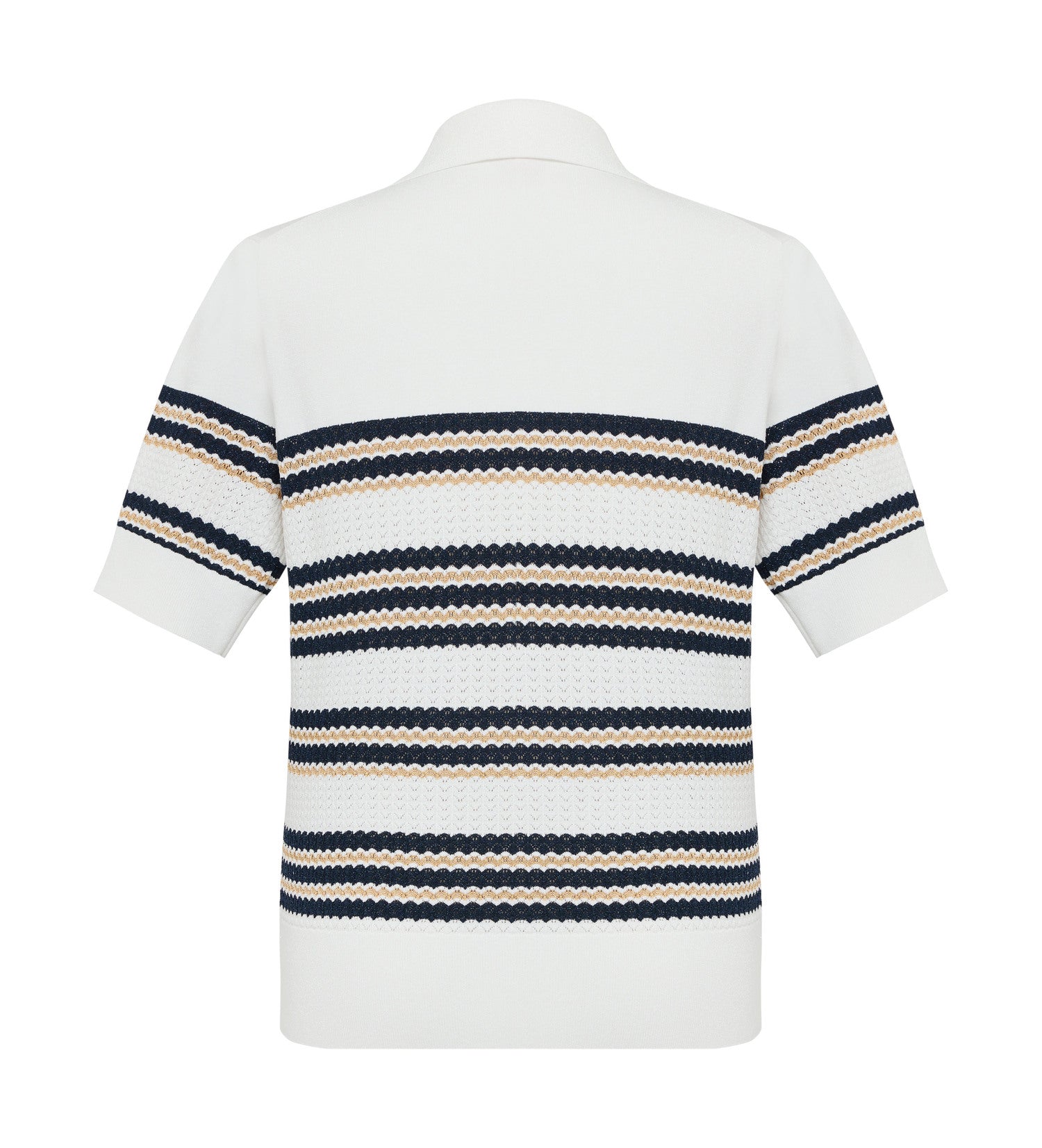 YAYING Striped Short Sleeve Knitwear