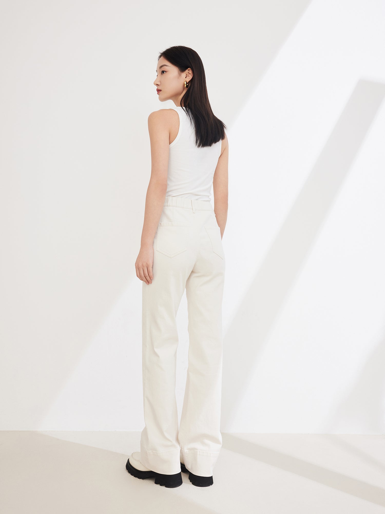 EP YAYING Long-staple Cotton Slim Fit Jeans
