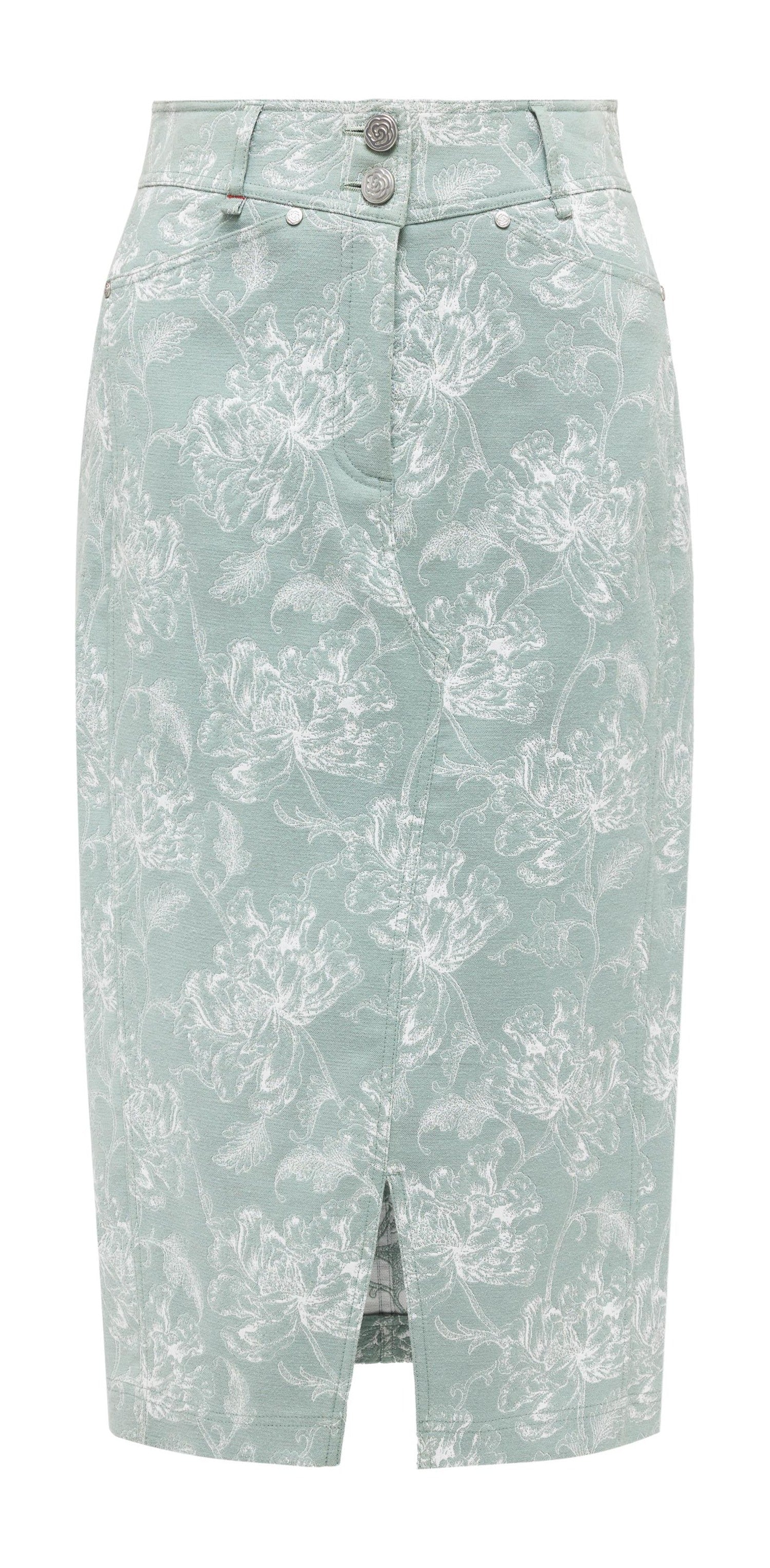 YAYING Slit Hem Bodycon Skirt EPJEC3101AG