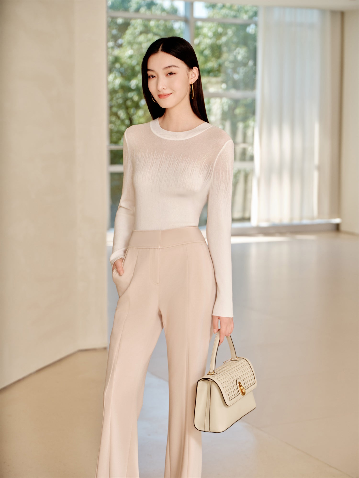 YAYING Crew Neck wool Knit Sweater
