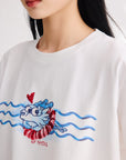 EP YAYING Pure Cotton Printed T-shirt