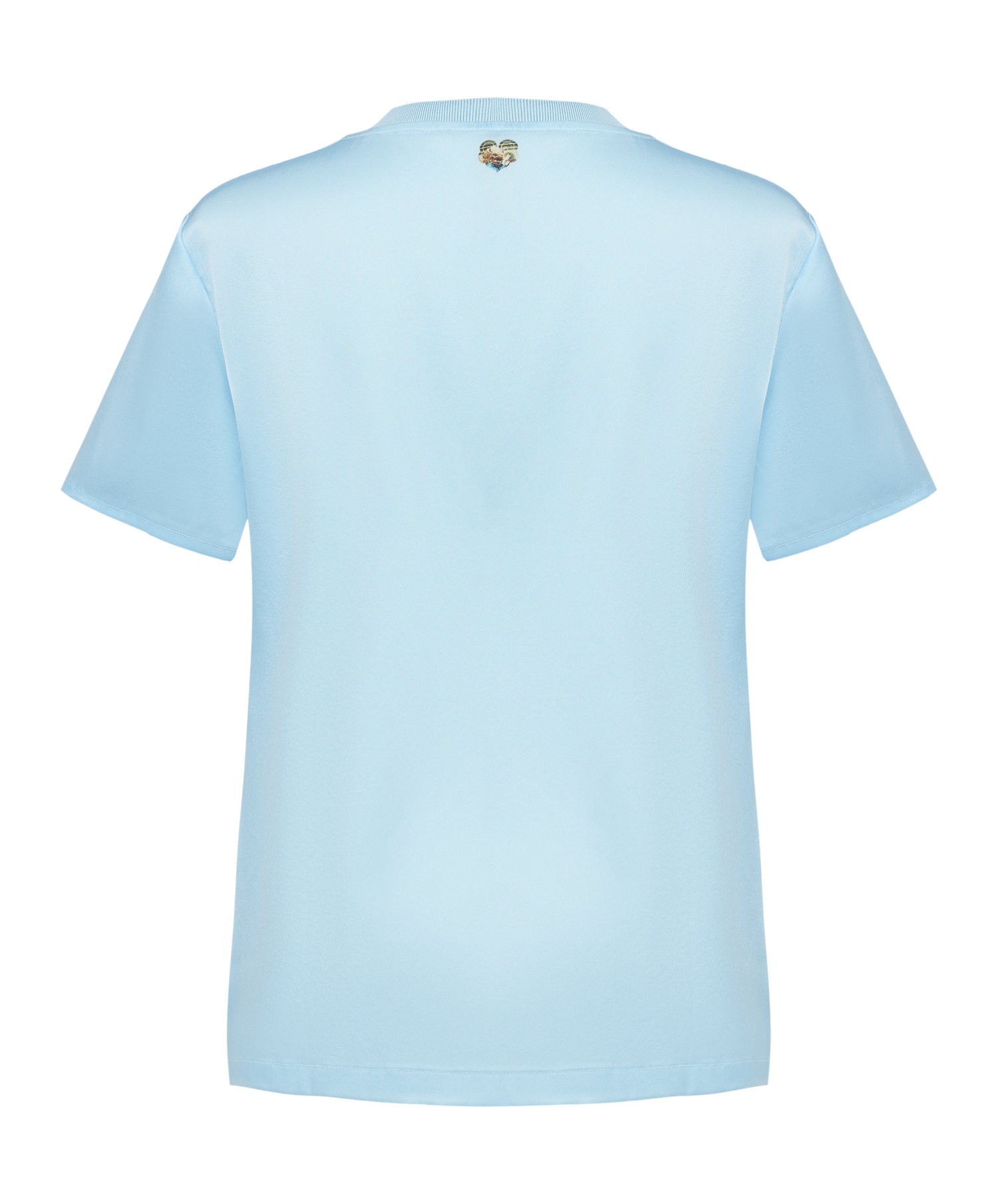 YAYING Silk Floral Print T-shirt