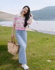 EP YAYING Vintage Style Denim Skirt