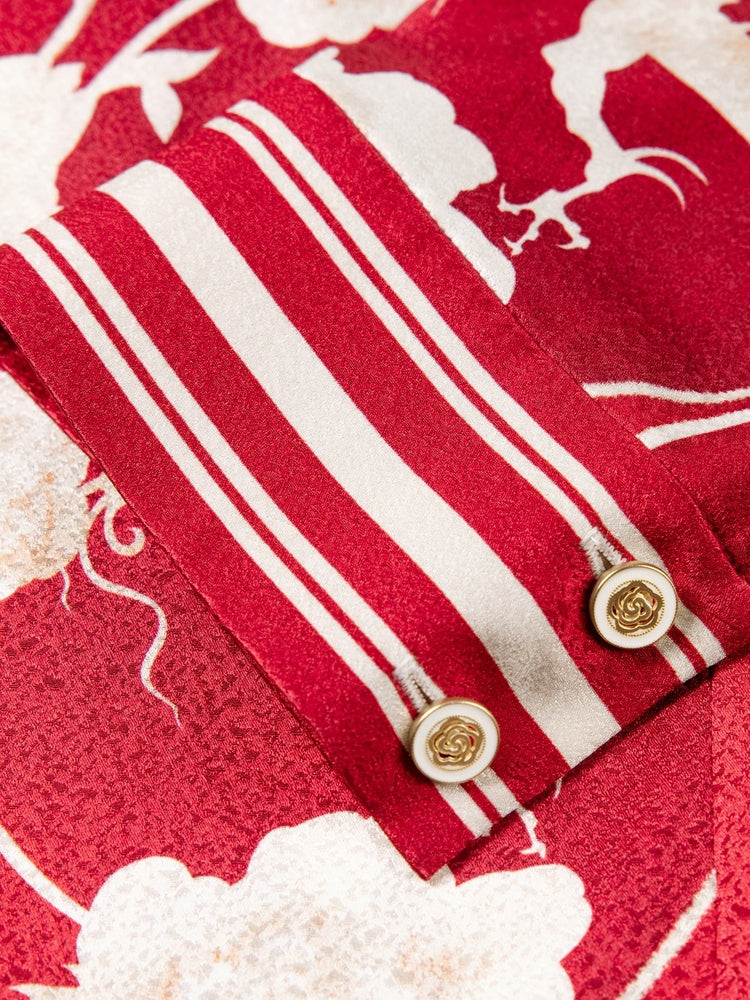YAYING Silk Printed Shirt