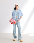 EP YAYING Textured Embroidered Jacket