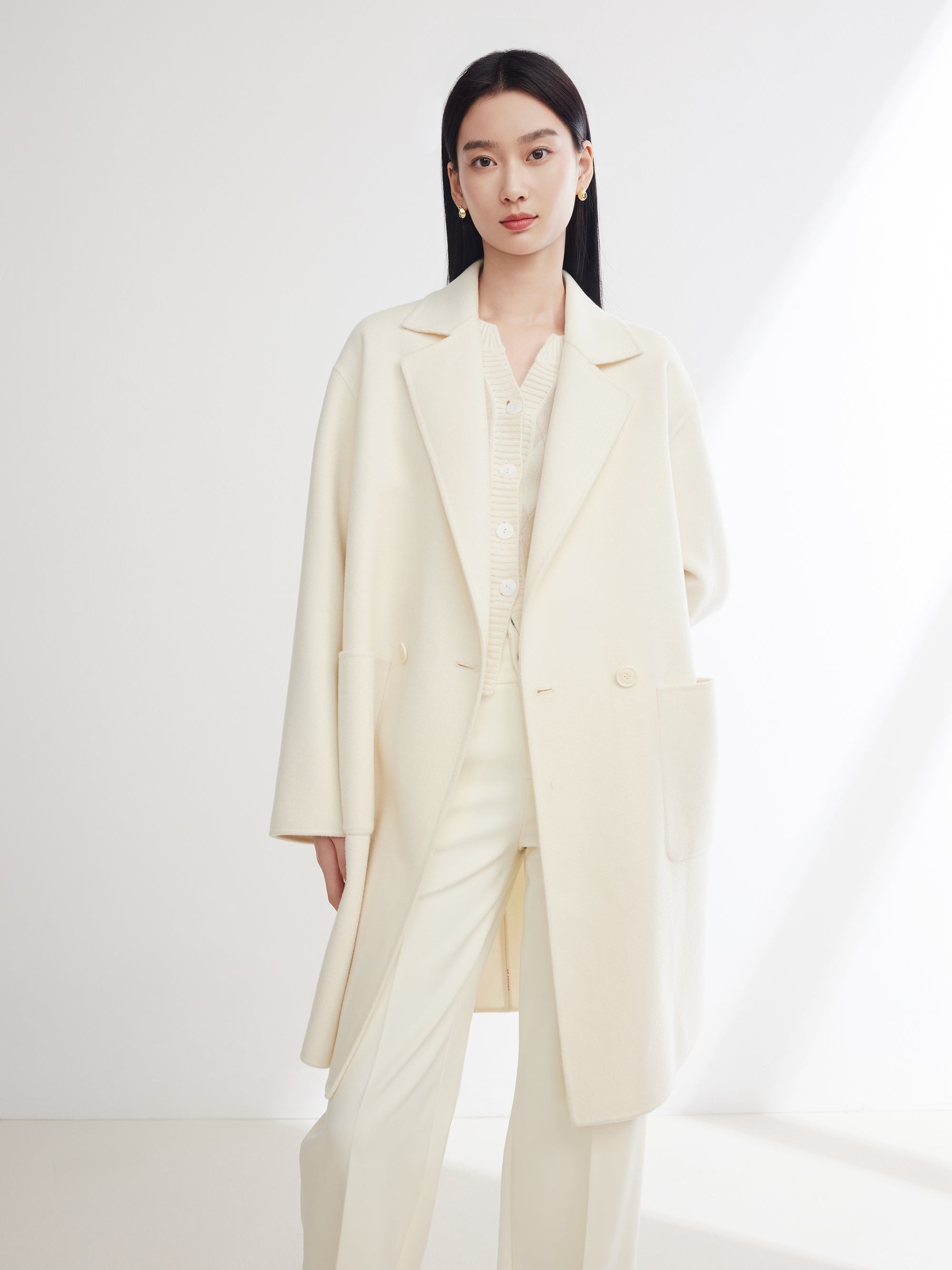EP YAYING Alashan Cashmere Coat