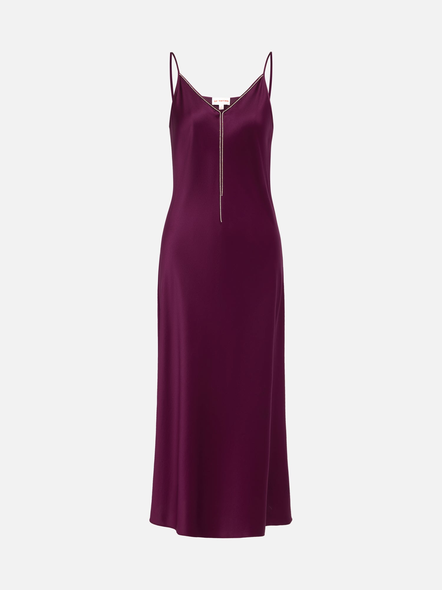 EP YAYING Silk Suspenders Dress