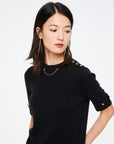 EP YAYING Necklace Knit Top