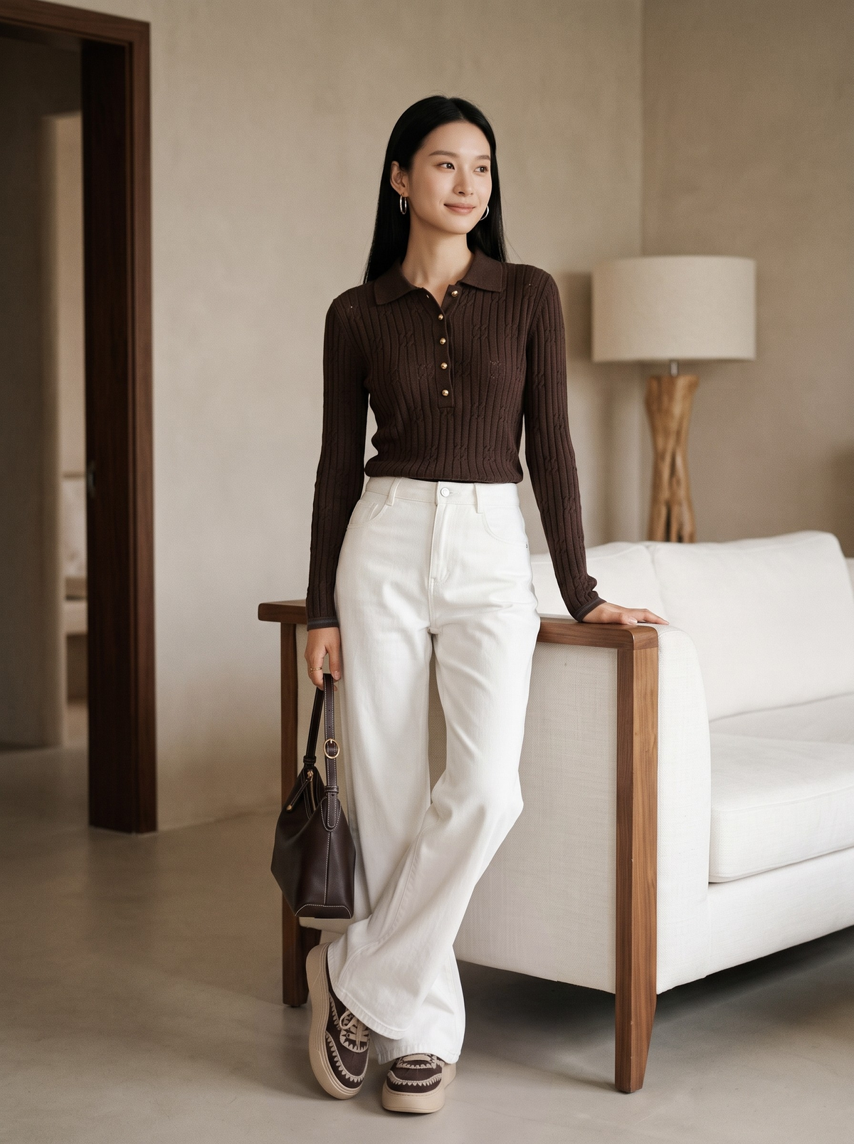 EP YAYING 100% Pure Wool Sweater