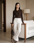 EP YAYING 100% Pure Wool Sweater