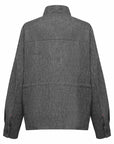 YAYING Linen Blend Plaid Waist-Cinched Trench Coat