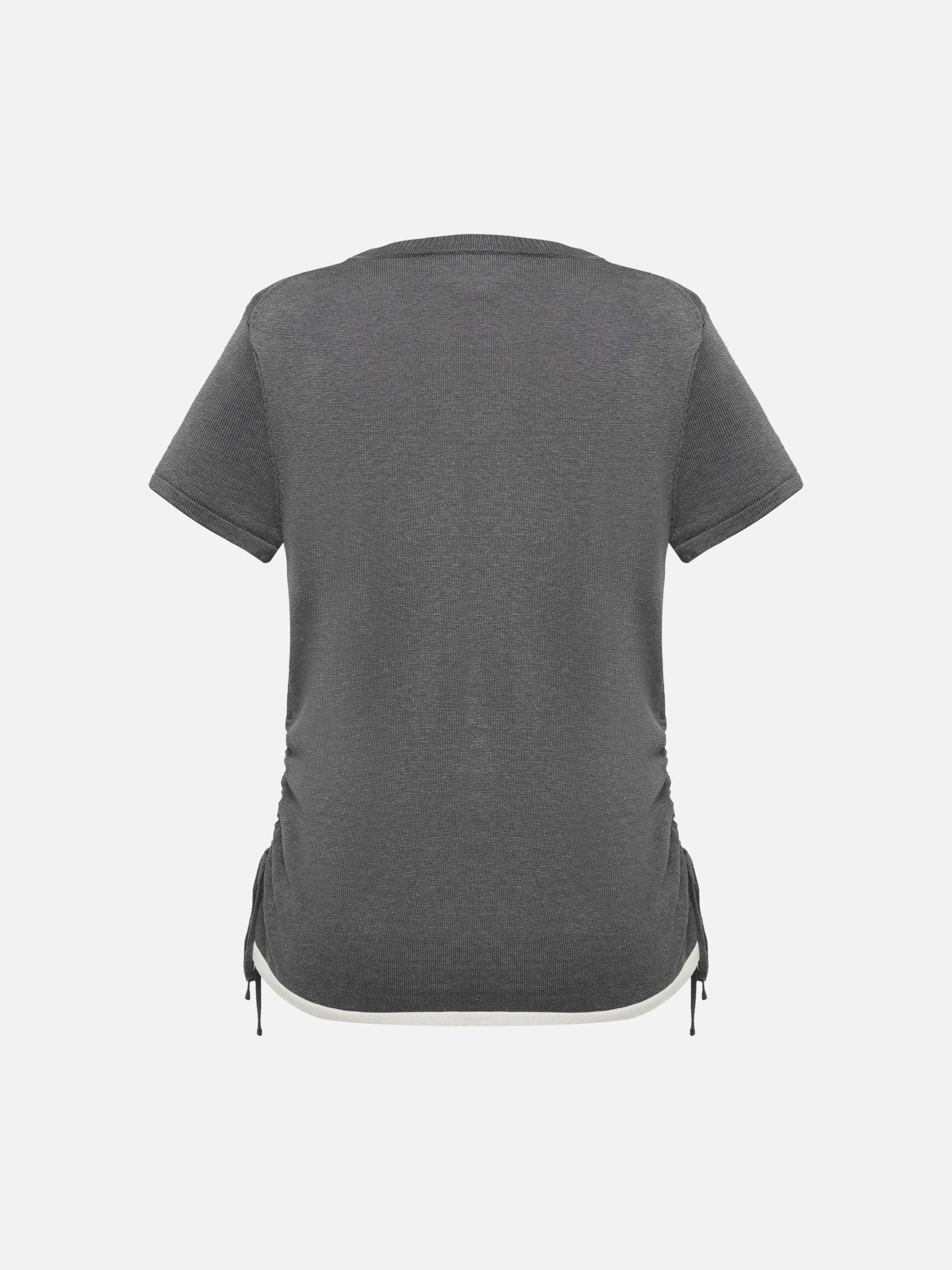 EP YAYING Drop-shoulder crewneck knit top