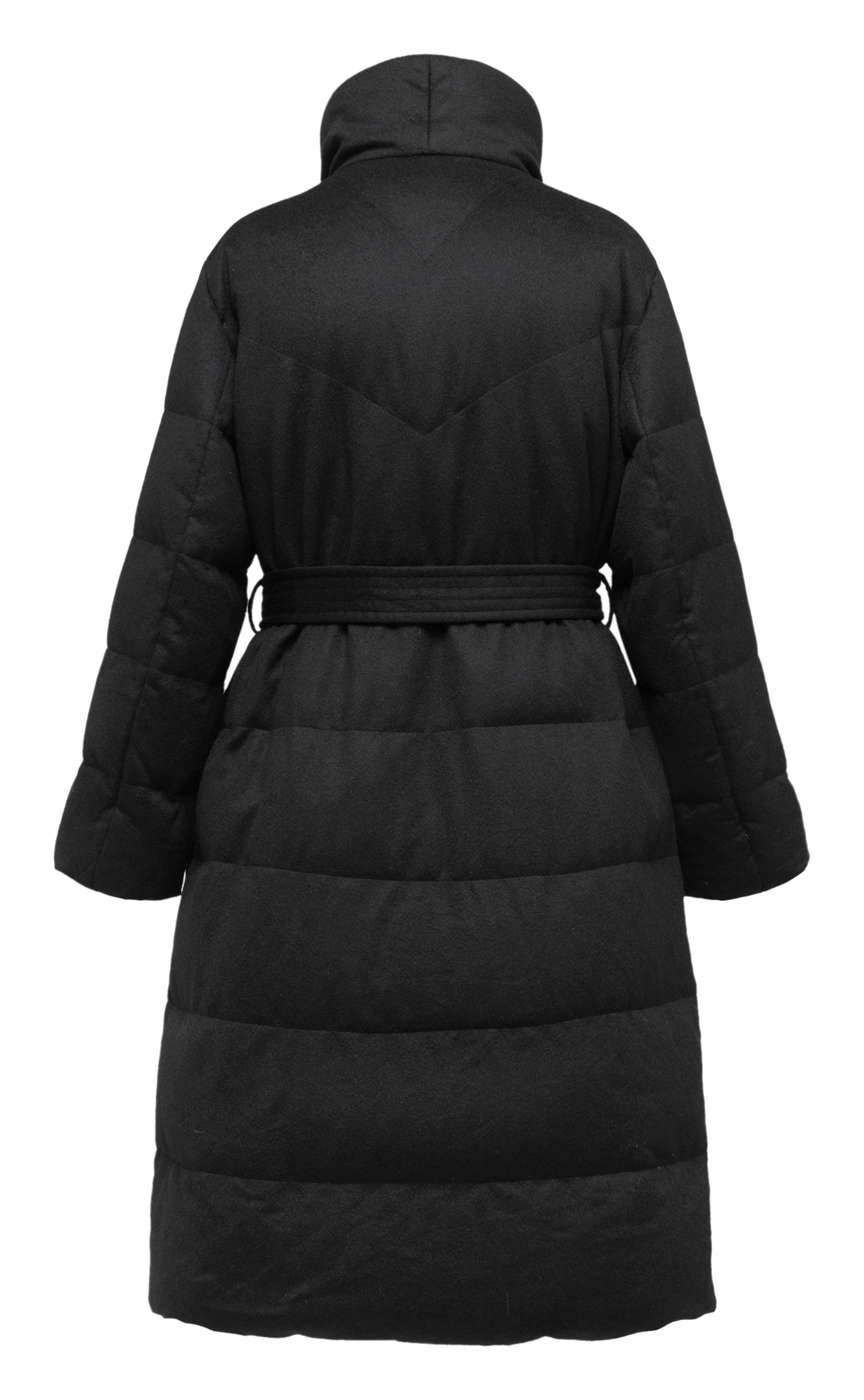YAYING Cashmere Waist-Cinched Down Coat EPKIGY202AH