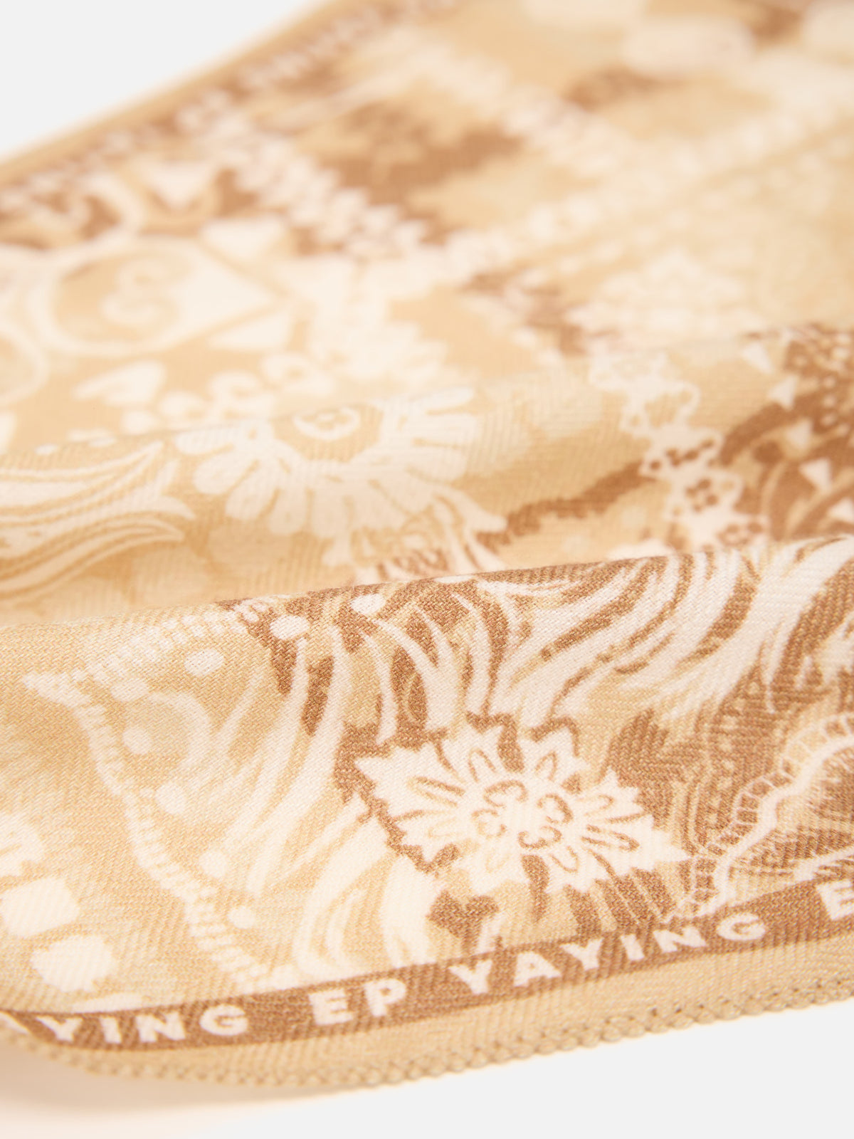 EP YAYING Silk-Wool-Cashmere Reversible Triangle Scarf