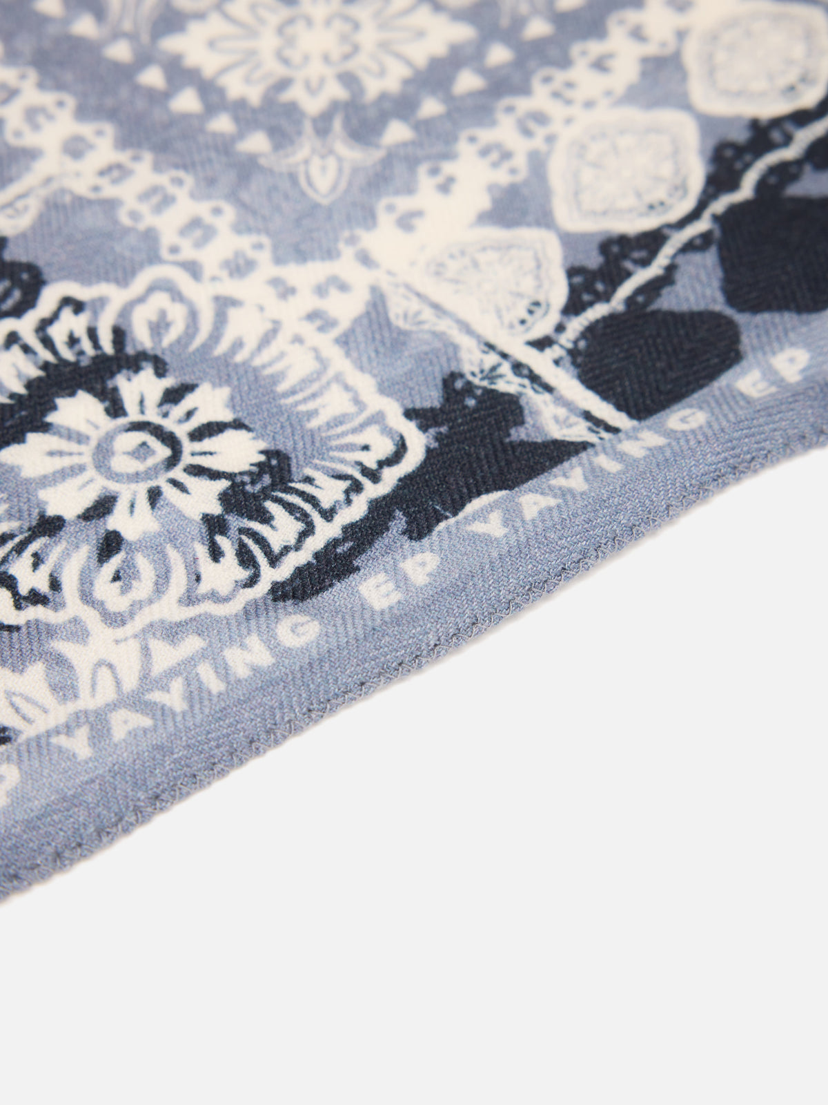 EP YAYING Silk-Wool-Cashmere Reversible Triangle Scarf