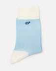 EP YAYING Lightweight Solid Color Striped Mid-Calf Casual Socks