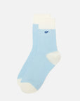 EP YAYING Lightweight Solid Color Striped Mid-Calf Casual Socks