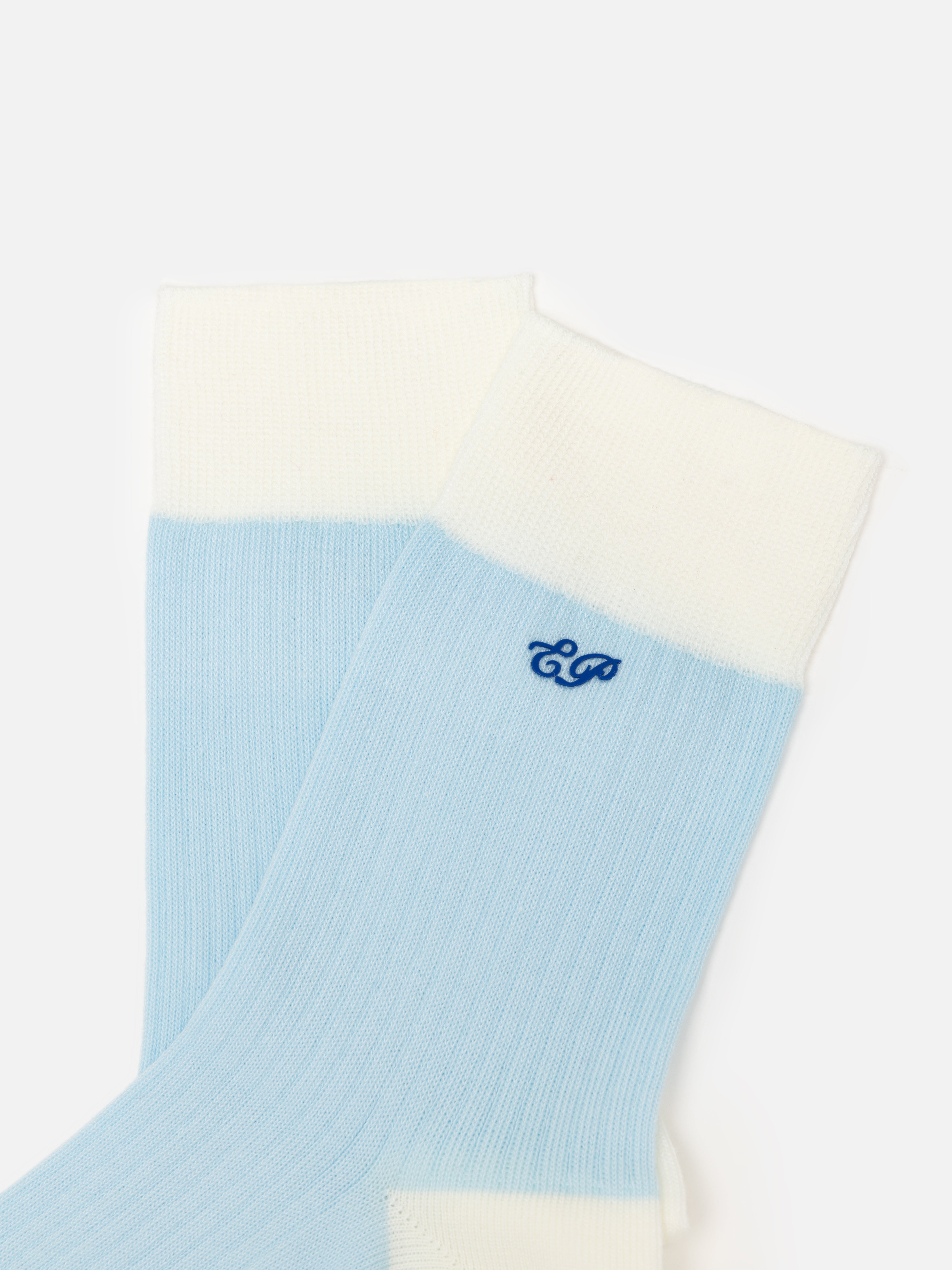 EP YAYING Lightweight Solid Color Striped Mid-Calf Casual Socks