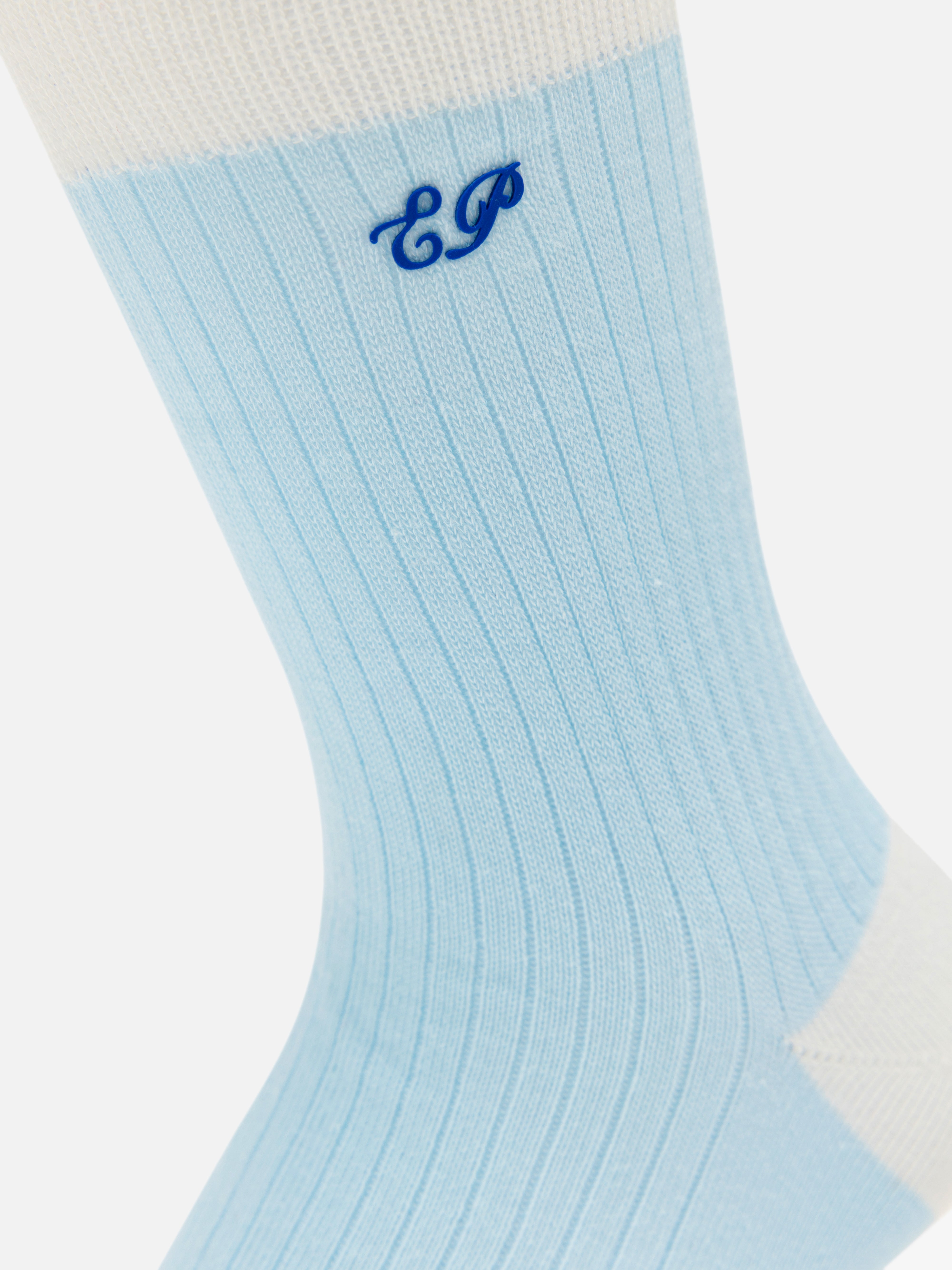 EP YAYING Lightweight Solid Color Striped Mid-Calf Casual Socks