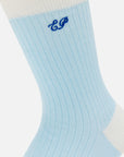 EP YAYING Lightweight Solid Color Striped Mid-Calf Casual Socks