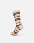 EP YAYING Days of the Week Puppy Embroidered Striped Mid-Calf Candy Socks