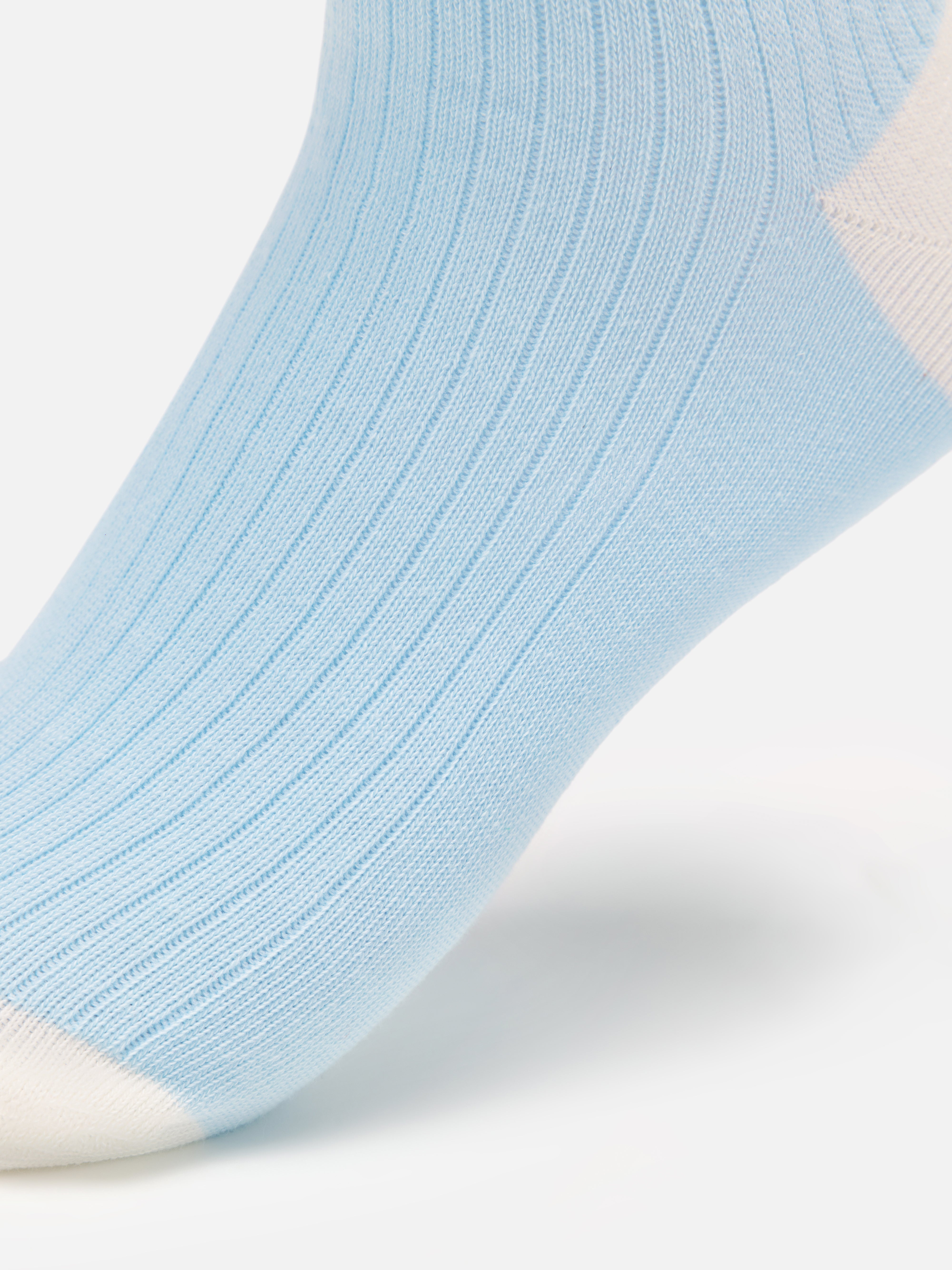 EP YAYING Lightweight Solid Color Striped Mid-Calf Casual Socks