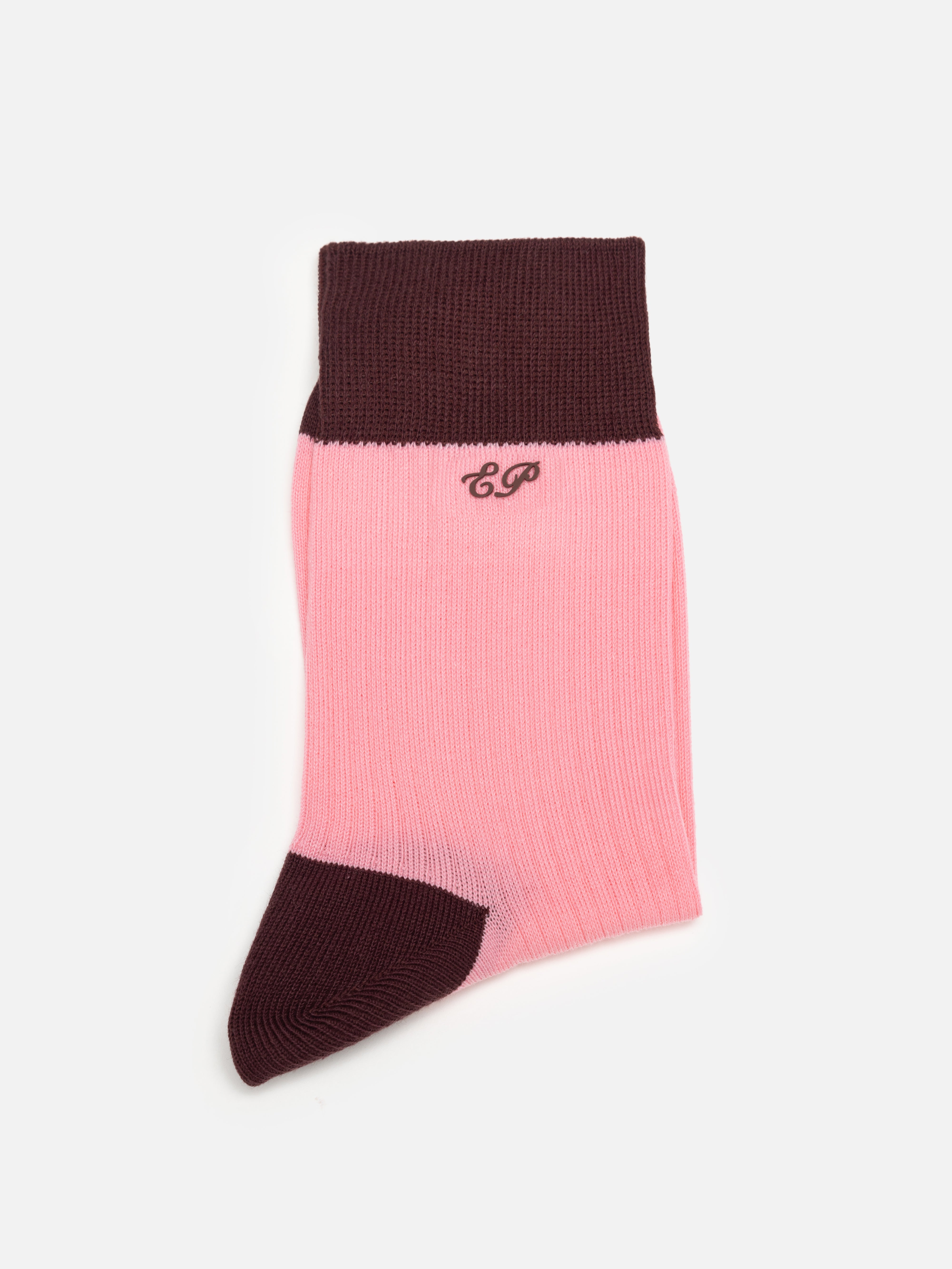 EP YAYING Lightweight Solid Color Striped Mid-Calf Casual Socks