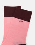 EP YAYING Lightweight Solid Color Striped Mid-Calf Casual Socks